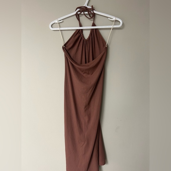 Wilfred Lanai Midi Bodycon Mocha Sorbet Dress - Picture 4 of 7